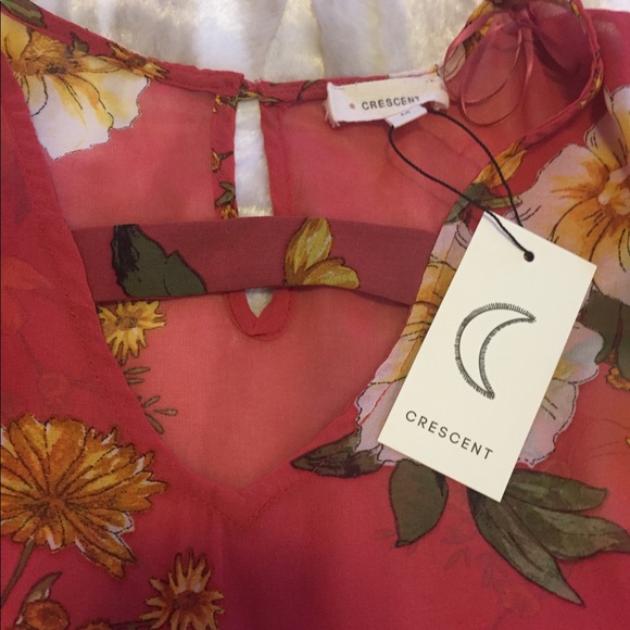 Floral Empire Waist Boho Top - Picture 7 of 8